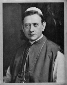 Bishop McDonnell, SJC's first president.