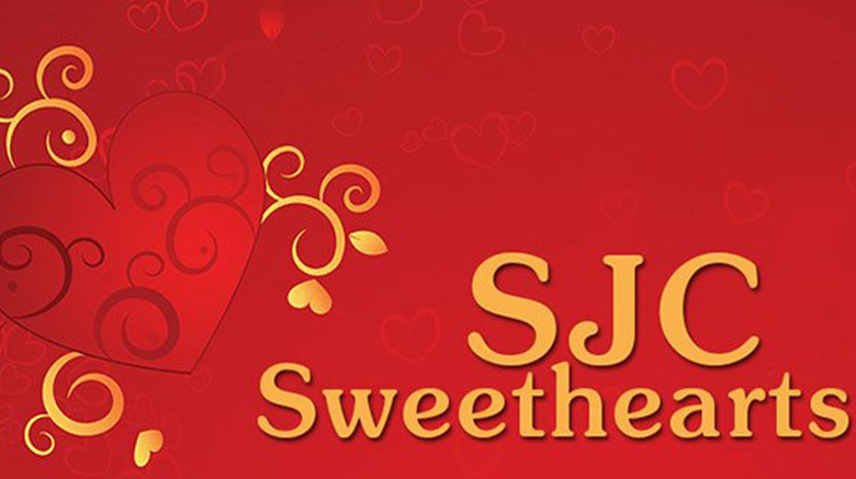 SJC Sweethearts banner.
