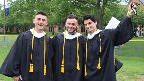Three brothers from SJC Long Island graduated together during the 2021 commencement.